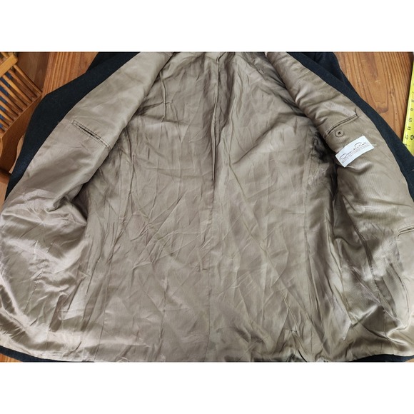 Oscar De La Renta Green Sport Coat Blazer Wool Cashmere 44L Vintage Quiet Luxury - Picture 7 of 16
